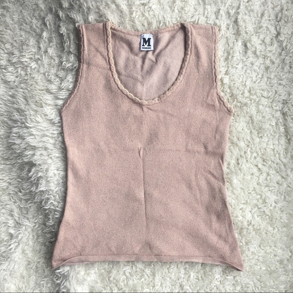 Missoni Pink Knit Tank Top